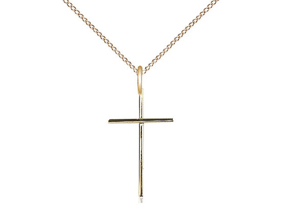 Wire Cross Pendant with Light Curb Chain Keep God in Life