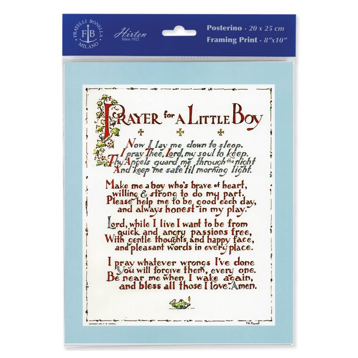8" x 10" Prayer for a Little Boy Print (Pack of 3)