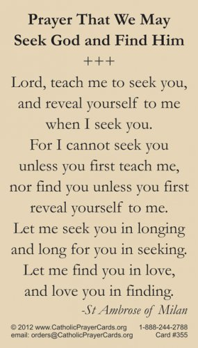 St. Ambrose of Milan Prayer Card, 10-Pack