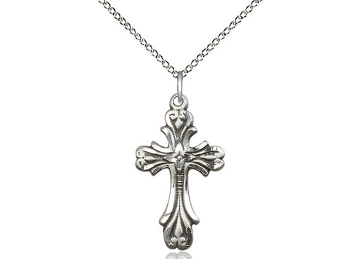 Cross Patonce Pendant with Curb Chain Keep God in Life