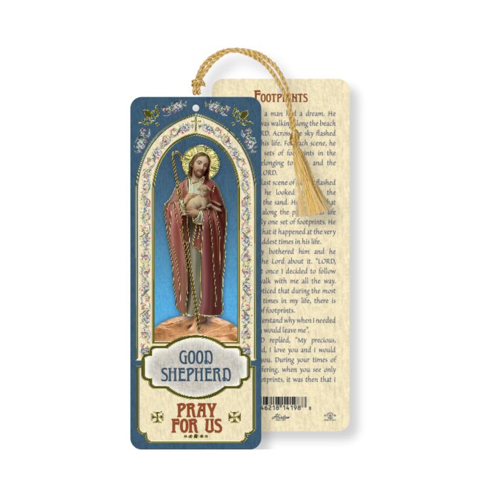 Good Shepherd Laminated Bookmark with Tassel - Pack of 10