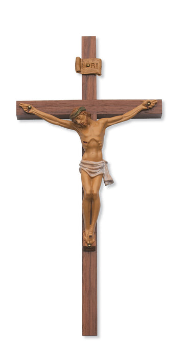 Walnut Wall Cross, 24 inches Keep God in Life