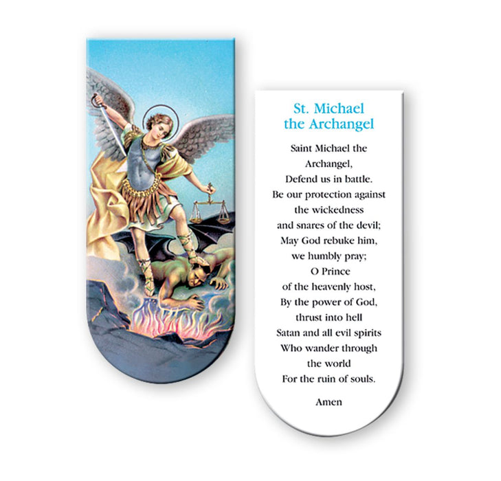 St. Michael Book Marker Magnet Keeping God in Sports