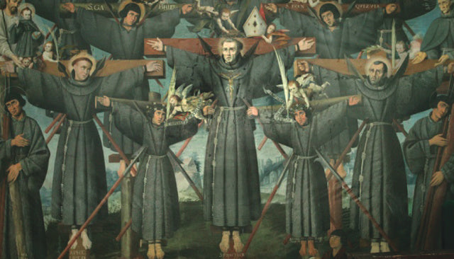 Nagasaki Martyrs Holy Card, 10 Pack