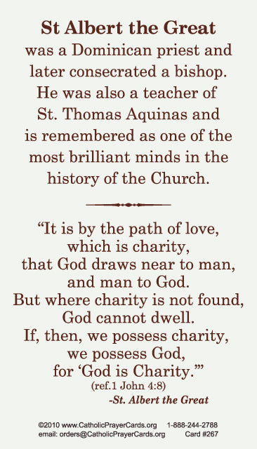 St. Albert Prayer Card, 10-Pack