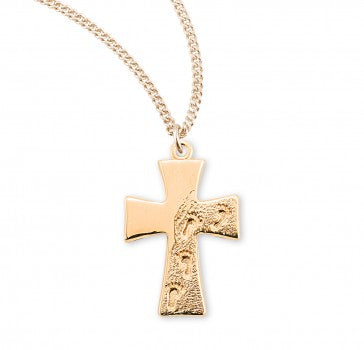 Footprints in the Sand Cross Necklace