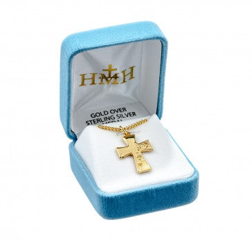 Footprints in the Sand Cross Necklace