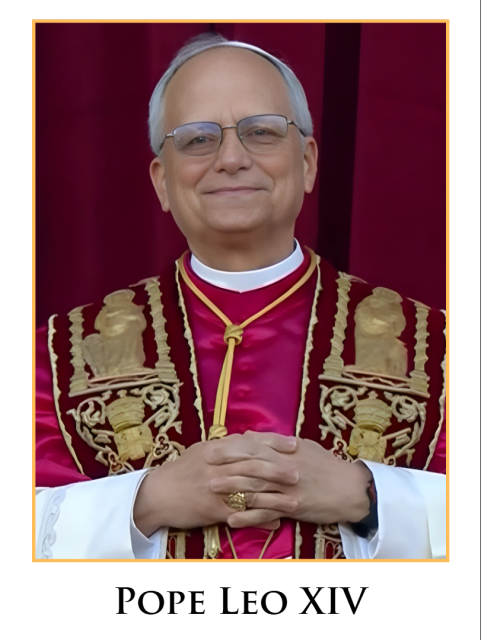 Pope Leo XIV LAMINATED Prayer Card, 3-Pack