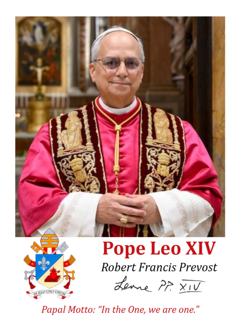 Pope Leo XIV, Robert Francis Prevost, LAMINATED Holy Card 3-Pack
