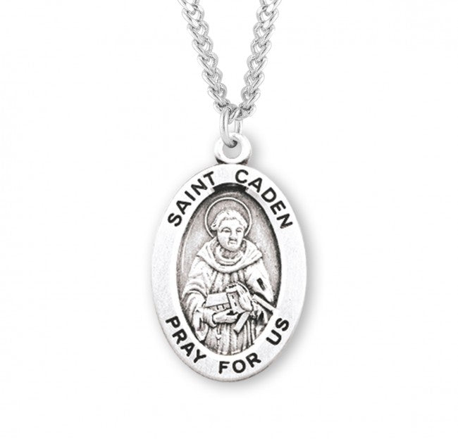 Saint Caden Sterling Silver Medal Necklace Keep God in Life
