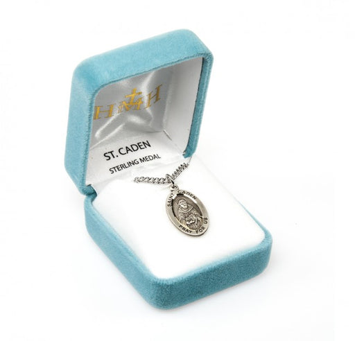 Saint Caden Sterling Silver Medal Necklace Keep God in Life