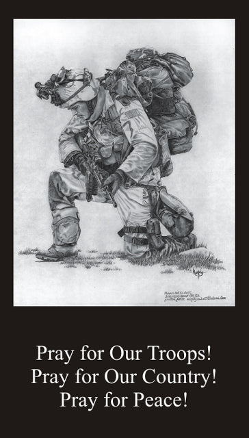 Pray For Our Troops Prayer Card 10-Pack