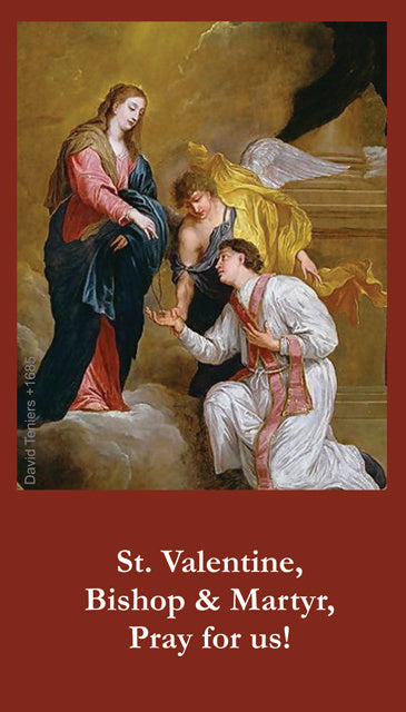 St. Valentine Prayer Card, 10 Pack Keeping God in Sports