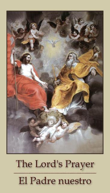 The Lord's Prayer Spanish and English Prayer Card, 10-Pack Keep God in Life