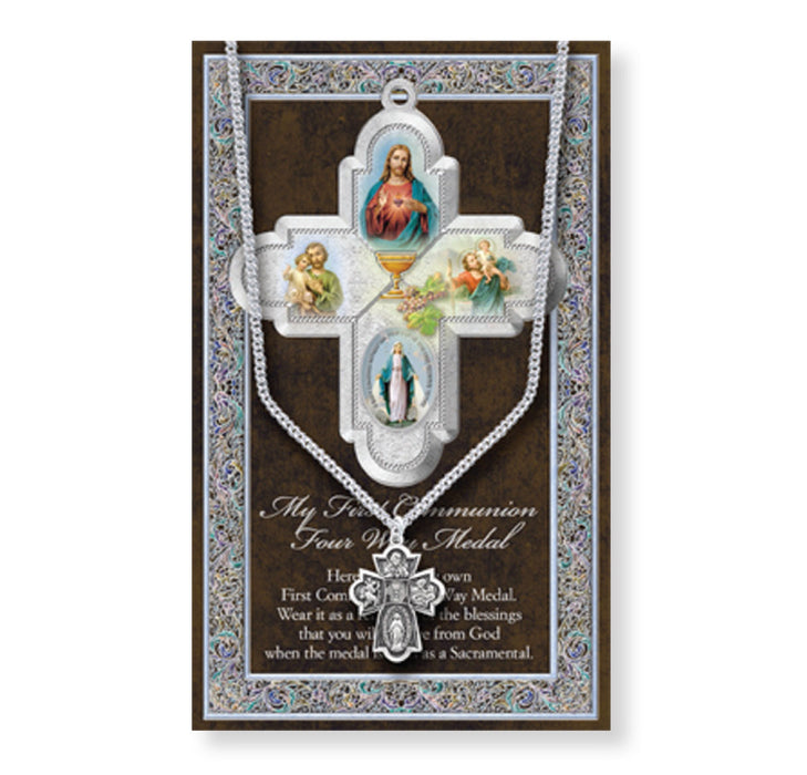 First Communion Pamphlet and Medal Keep God in Life