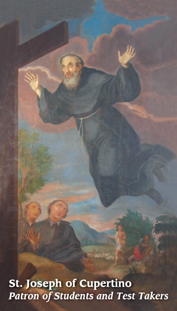 St. Joseph of Cupertino LAMINATED Prayer Card, 5-Pack Keep God in Life
