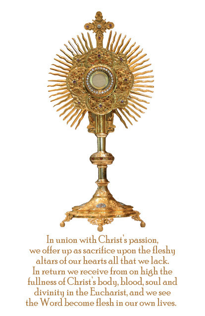 Eucharistic Adoration Prayer Card, 10-Pack Keep God in Life