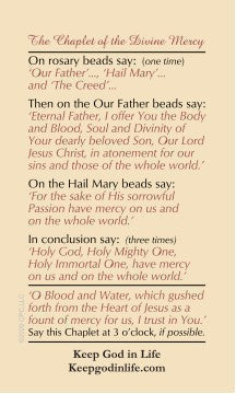 St. Clare Prayer Card, 10-Pack Keep God in Life