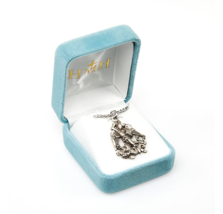 Saint Michael Sterling Silver Medal Keep God in Life