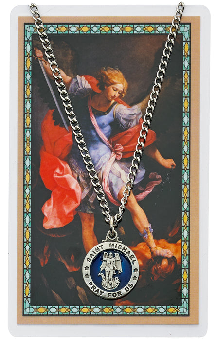 (PSD827) ST MICHAEL PRAYER CARD SET Keep God in Life