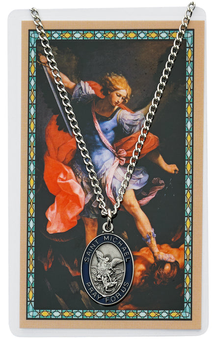 (PSD820) ST MICHAEL PRAYER CARD SET Keep God in Life