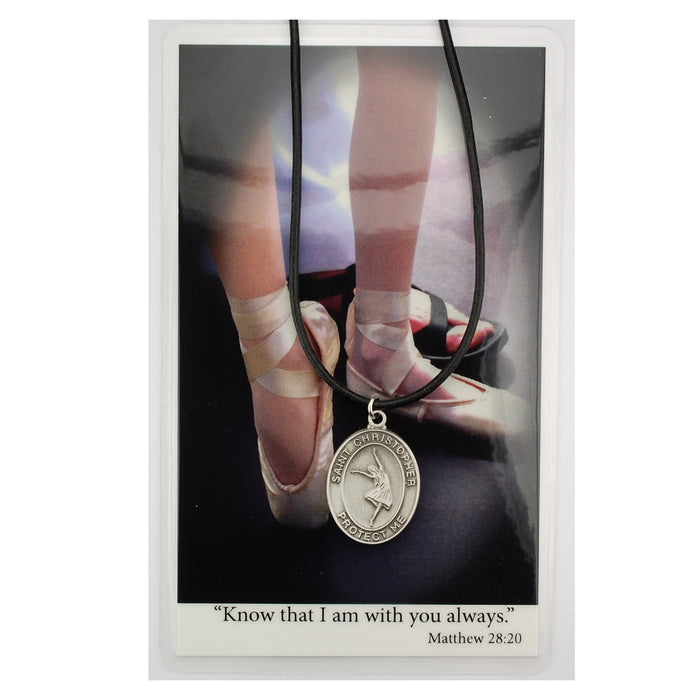 (PSD671DC) GIRLS DANCE PRAYER CARD SET Keep God in Life
