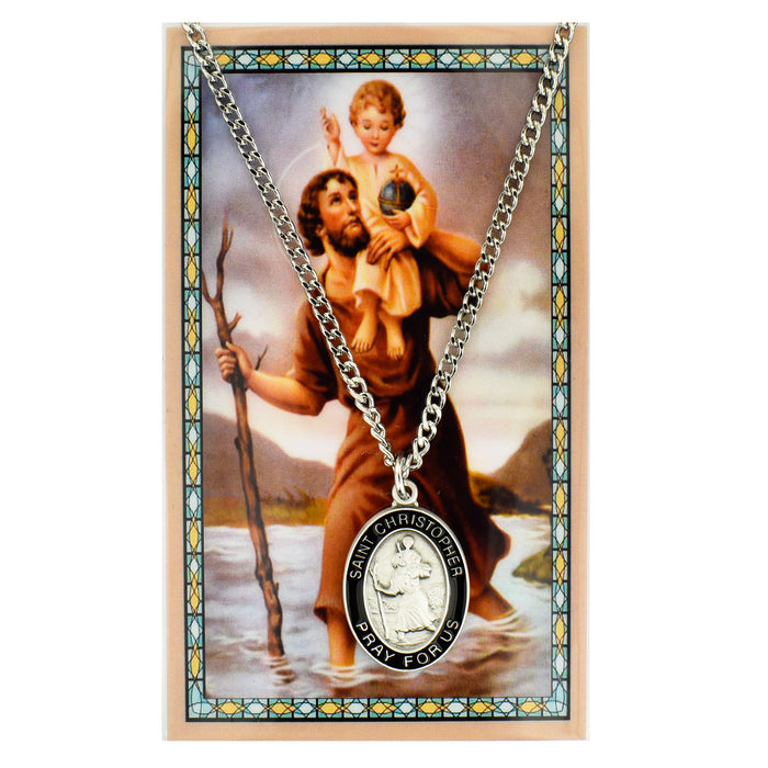 (PSD680CH) ST CHRISTOPHER PRAYER CARD SET Keep God in Life