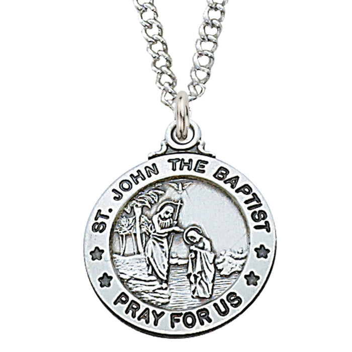 (D600JBT) PEWTER ST JOHN THE BAPTIST Keep God in Life