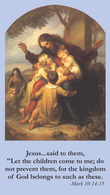 Children's LAMINATED Prayer Card, 5-Pack Keep God in Life