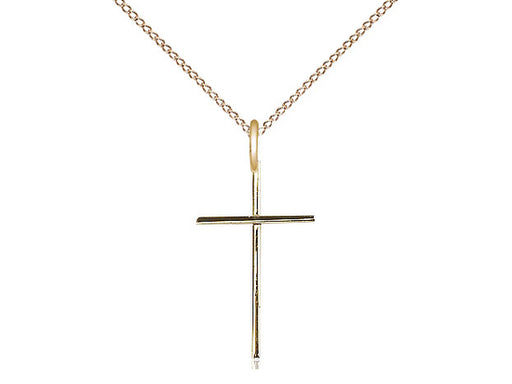 Wire Cross Pendant with Light Curb Chain Keep God in Life