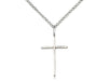 Wire Cross Pendant with Light Curb Chain Keep God in Life