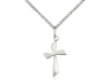 Angled Cross Pendant with Curb Chain Keep God in Life