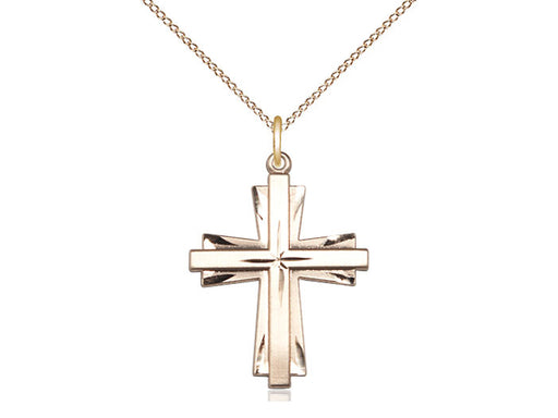 Star Cross Pendant with Curb Chain Keep God in Life