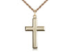 Classic Box Cross with French Rope Chain Keep God in Life