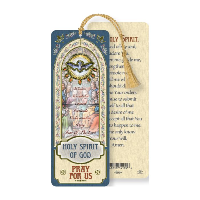 Holy Spirit Laminated Bookmark W/Tassel - 10 Pack