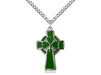 Celtic Cross Pendant with Heavy Curb Chain Keep God in Life