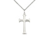 Serif Cross Pendant with Curb Chain Keep God in Life