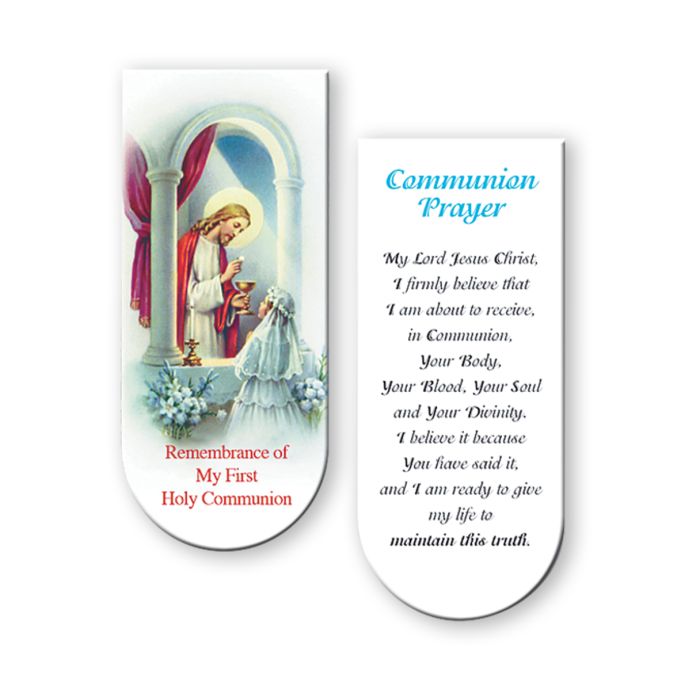 Communion Girl Magnetic Bookmark - Pack of 10