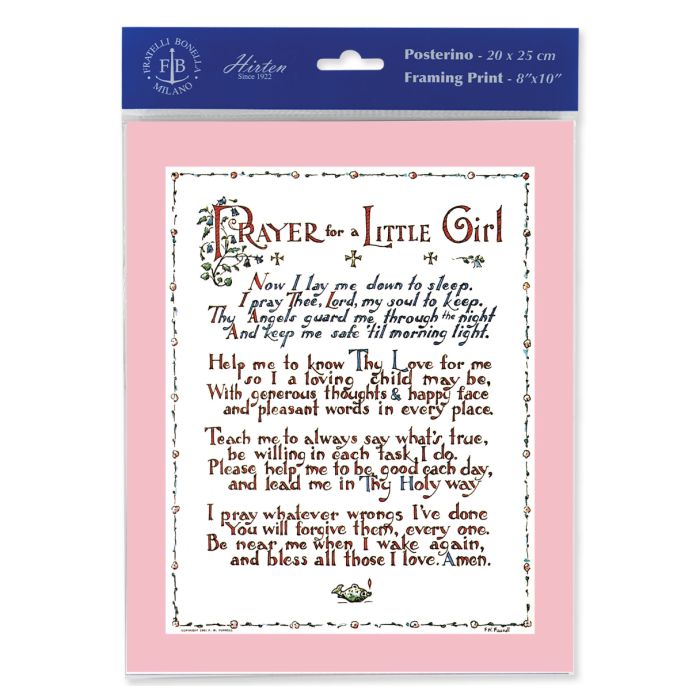 8" x 10" Prayer for a Little Girl Print (Pack of 3)