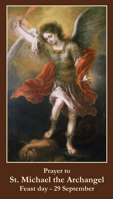 St. Michael Holy Card, 10 Pack Keeping God in Sports