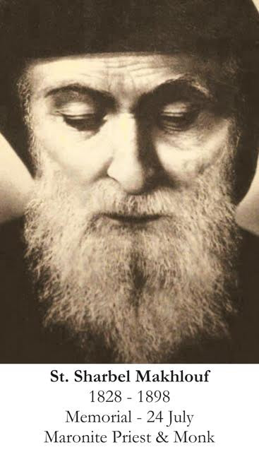 St. Sharbel Makhlouf LAMINATED Prayer Card, 5 Pack Keeping God in Sports