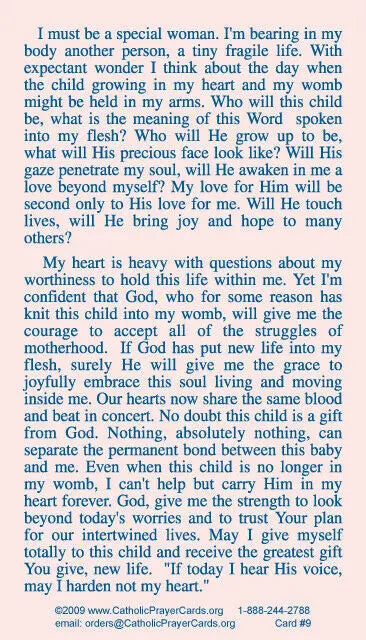 Our Lady of Guadalupe Prayer Card, Helper of Pregnant Women, (10 Pack) Keeping God in Sports