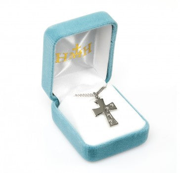 Footprints in the Sand Cross Necklace