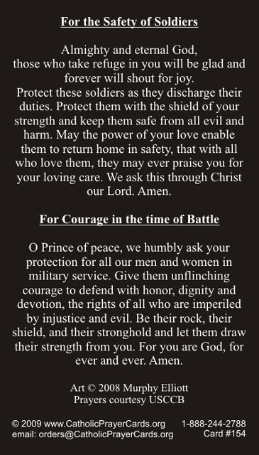 Pray For Our Troops Prayer Card 10-Pack