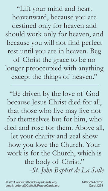 Prayer Kit for Teachers, Five Assorted LAMINATED Prayer Cards