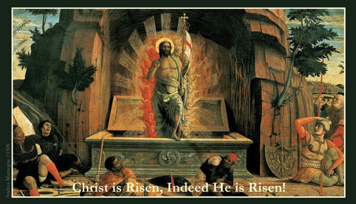 Easter, Christ is Risen, LAMINATED Prayer Card, 5-Pack Keep God in Life