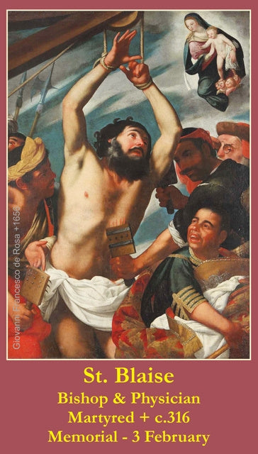 St. Blaise Prayer Cards (10 Pack) Keeping God in Sports