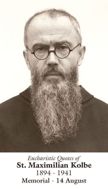 St. Maximilian Kolbe Prayer Card, 10-Pack Keep God in Life