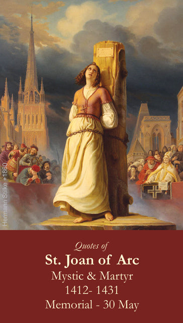 St. Joan of Arc Prayer Card, 10-Pack Keep God in Life