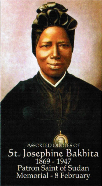 St. Josephine Bakhita Prayer Card, 10-Pack Keep God in Life